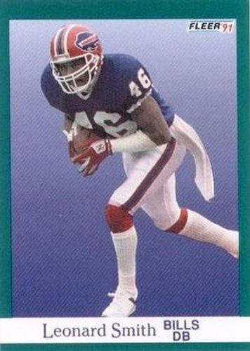 #12 Leonard Smith - Buffalo Bills - 1991 Fleer Football
