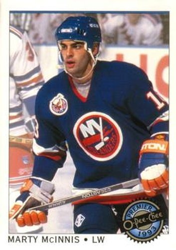 #12 Marty McInnis - New York Islanders - 1992-93 O-Pee-Chee Premier Hockey