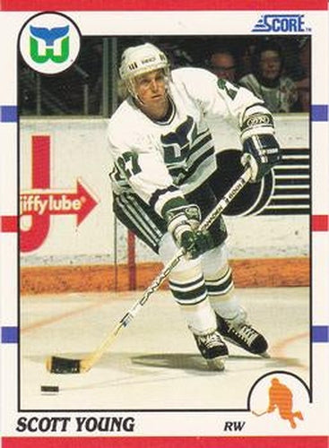 #12 Scott Young - Hartford Whalers - 1990-91 Score Hottest and Rising Stars Hockey