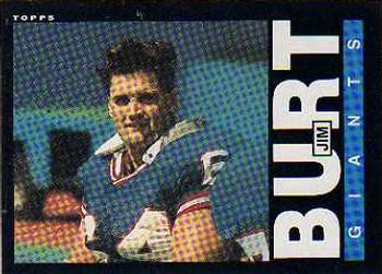 #112 Jim Burt - New York Giants - 1985 Topps Football