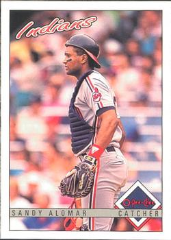 #12 Sandy Alomar Jr. - Cleveland Indians - 1993 O-Pee-Chee Baseball