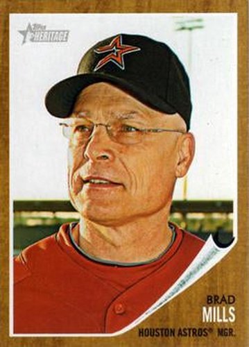 #12 Brad Mills - Houston Astros - 2011 Topps Heritage Baseball