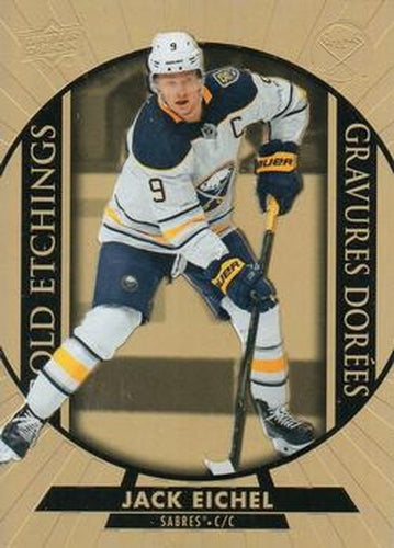 #G-12 Jack Eichel - Buffalo Sabres - 2020-21 Upper Deck Tim Hortons Hockey - Gold Etchings
