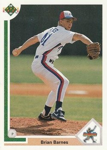 #12 Brian Barnes - Montreal Expos - 1991 Upper Deck Baseball