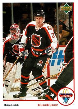 #Mc-12 Brian Leetch - New York Rangers - 1991-92 Upper Deck McDonald's All-Stars Hockey