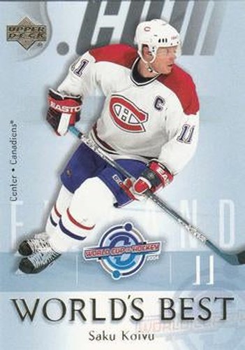 #WB12 Saku Koivu - Montreal Canadiens - 2004-05 Upper Deck Hockey - World's Best