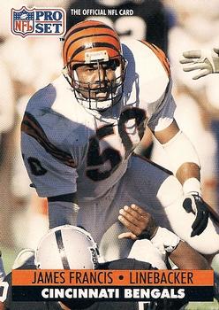 #112 James Francis - Cincinnati Bengals - 1991 Pro Set Football