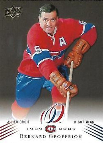 #12 Bernie Geoffrion - Montreal Canadiens - 2008-09 Upper Deck Montreal Canadiens Centennial Hockey