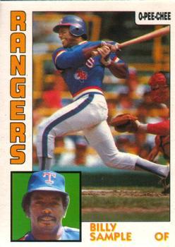 #12 Billy Sample - Texas Rangers - 1984 O-Pee-Chee Baseball