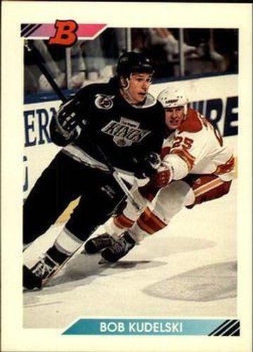 #12 Bob Kudelski - Los Angeles Kings - 1992-93 Bowman Hockey