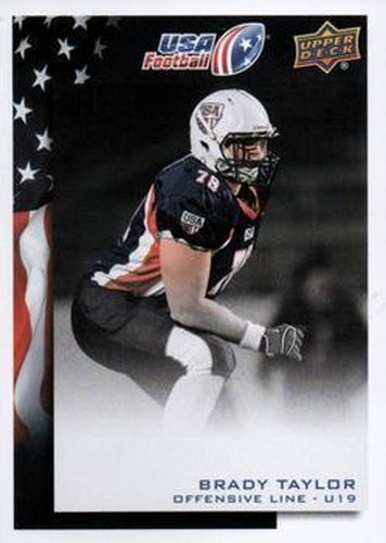 #12 Brady Taylor - USA - 2014 Upper Deck USA Football