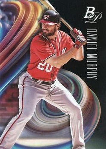 #12 Daniel Murphy - Washington Nationals - 2018 Bowman Platinum Baseball