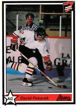#12 David Pekarek - Drummondville Voltigeurs - 1990-91 7th Inning Sketch QMJHL Hockey