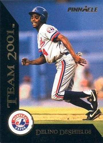 #12 Delino DeShields - Montreal Expos - 1993 Pinnacle - Team 2001 Baseball