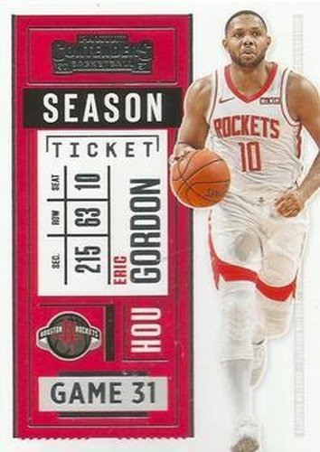 #12 Eric Gordon - Houston Rockets - 2020-21 Panini Contenders Basketball