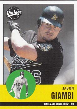 #12 Jason Giambi - Oakland Athletics - 2001 Upper Deck Vintage Baseball