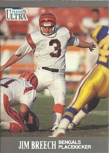#12 Jim Breech - Cincinnati Bengals - 1991 Ultra Football