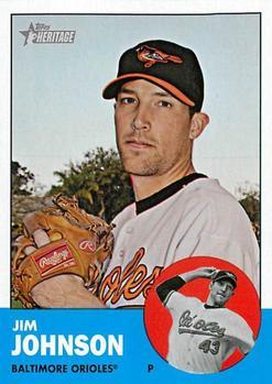 #12 Jim Johnson - Baltimore Orioles - 2012 Topps Heritage Baseball