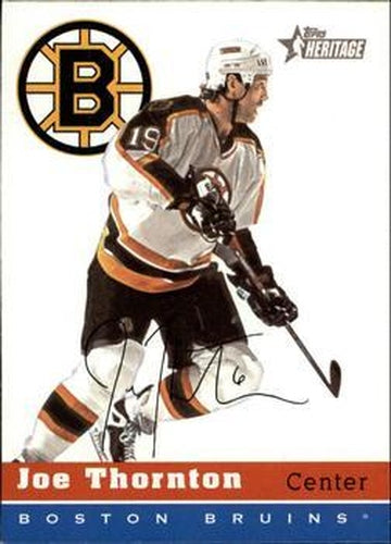#12 Joe Thornton - Boston Bruins - 2000-01 Topps Heritage Hockey