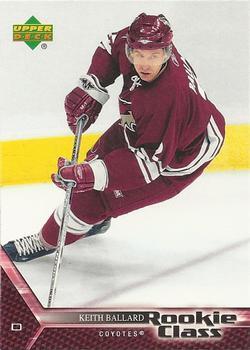 #12 Keith Ballard - Phoenix Coyotes - 2005-06 Upper Deck Rookie Class Box Set Hockey