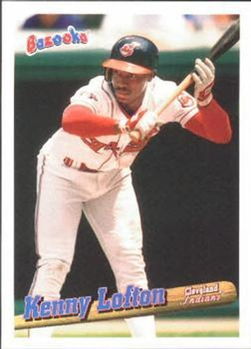 #12 Kenny Lofton - Cleveland Indians - 1996 Bazooka Baseball