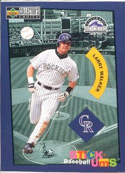 #12 Larry Walker - Colorado Rockies -1998 Collector's Choice - Stick-Ums Baseball