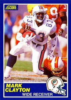 #12 Mark Clayton - Miami Dolphins - 1989 Score Football