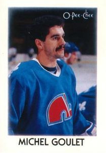 #12 Michel Goulet - Quebec Nordiques - 1987-88 O-Pee-Chee Minis Hockey