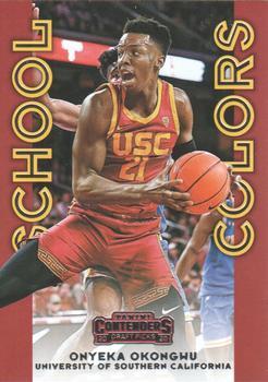 #12 Onyeka Okongwu - USC Trojans - 2020 Panini Contenders Draft Picks - School Colors Basketball