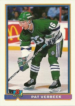#12 Pat Verbeek - Hartford Whalers - 1991-92 Bowman Hockey