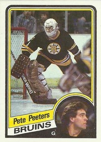 #12 Pete Peeters - Boston Bruins - 1984-85 Topps Hockey