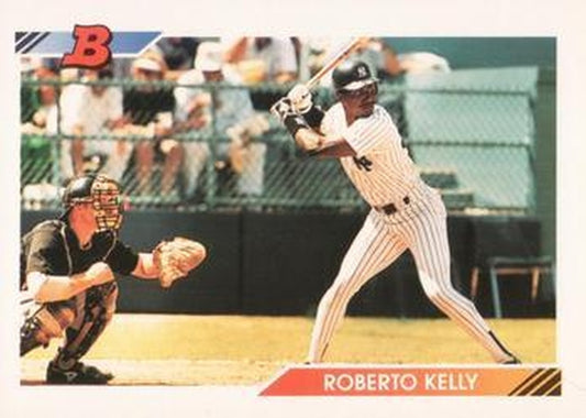 #12 Roberto Kelly - New York Yankees - 1992 Bowman Baseball