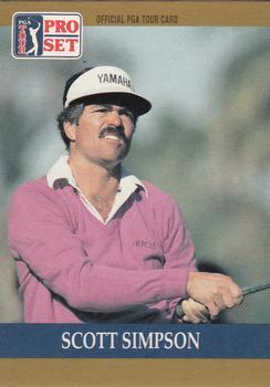 #12 Scott Simpson - 1990 Pro Set PGA Tour Golf