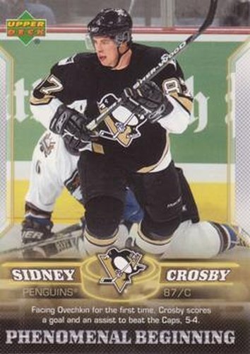 #12 Sidney Crosby - Pittsburgh Penguins - 2005-06 Upper Deck Phenomenal Beginning Hockey