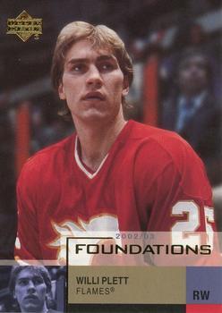 #12 Willi Plett - Calgary Flames - 2002-03 Upper Deck Foundations Hockey