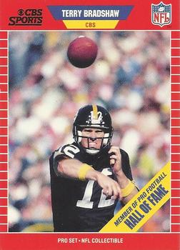 #12 Terry Bradshaw - Pittsburgh Steelers - 1989 Pro Set Football - Announcers