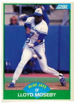 #12 Lloyd Moseby - Toronto Blue Jays - 1989 Score Baseball