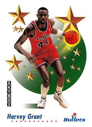 #512 Harvey Grant - Washington Bullets - 1991-92 SkyBox Basketball