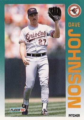 #12 Dave Johnson - Baltimore Orioles - 1992 Fleer Baseball