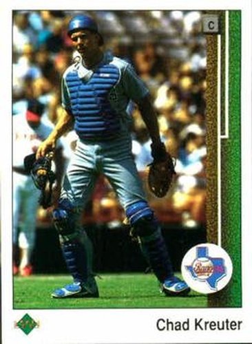 #312 Chad Kreuter - Texas Rangers - 1989 Upper Deck Baseball