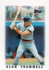 #12 Alan Trammell - Detroit Tigers - 1988 Topps Major League Leaders Minis Baseball
