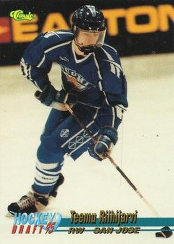 #12 Teemu Riihijarvi - San Jose Sharks - 1995 Classic Hockey