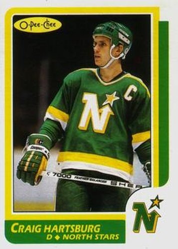 #12 Craig Hartsburg - Minnesota North Stars - 1986-87 O-Pee-Chee Hockey