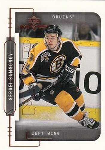 #12 Sergei Samsonov - Boston Bruins - 1999-00 Upper Deck MVP Hockey