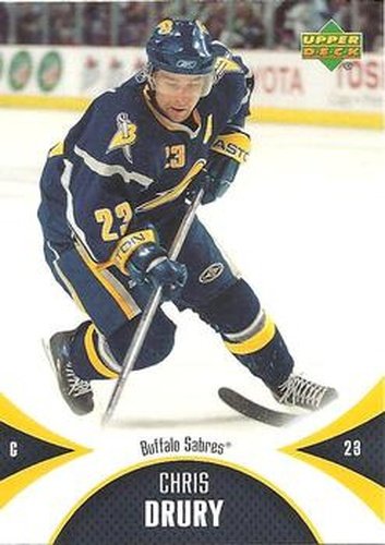 #12 Chris Drury - Buffalo Sabres - 2006-07 Upper Deck Mini Jersey Hockey