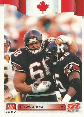 #12 Glenn Kulka - Ottawa Rough Riders - 1992 All World CFL Football