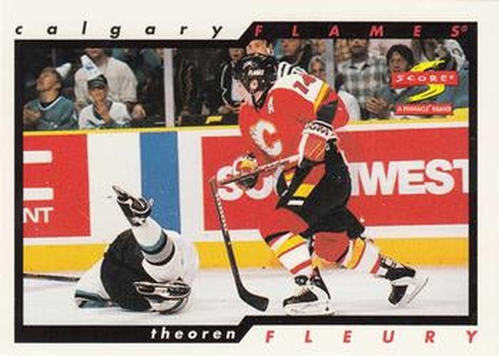 #12 Theoren Fleury - Calgary Flames - 1996-97 Score Hockey