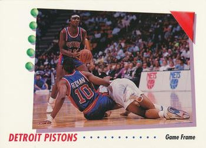 #412 Detroit Pistons - Detroit Pistons - 1991-92 SkyBox Basketball