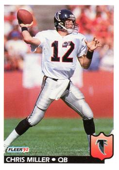 #12 Chris Miller - Atlanta Falcons - 1992 Fleer Football