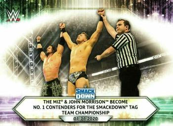 #12 The Miz & John Morrison Become No. 1 Contenders for the SmackDown Tag Team Championship - 2021 Topps WWE Wrestling